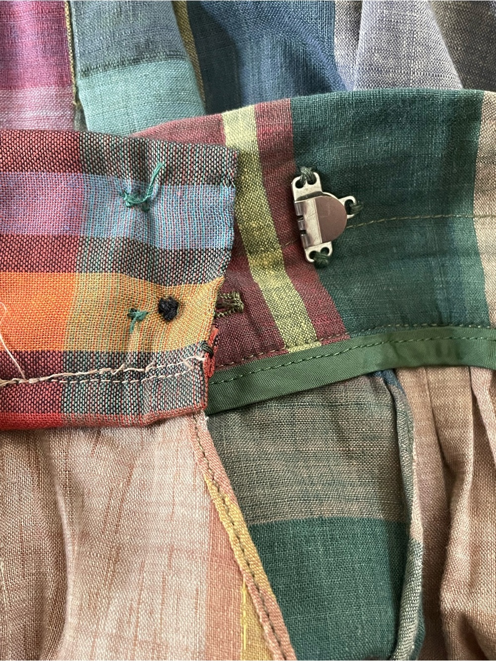 Ralph Lauren Blue Label Vintage Multicolor Plaid Midi Skirt - Picture 9 of 16